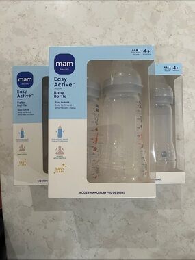 Mam Easy Active Baby Bottle set of 6 NWT in box